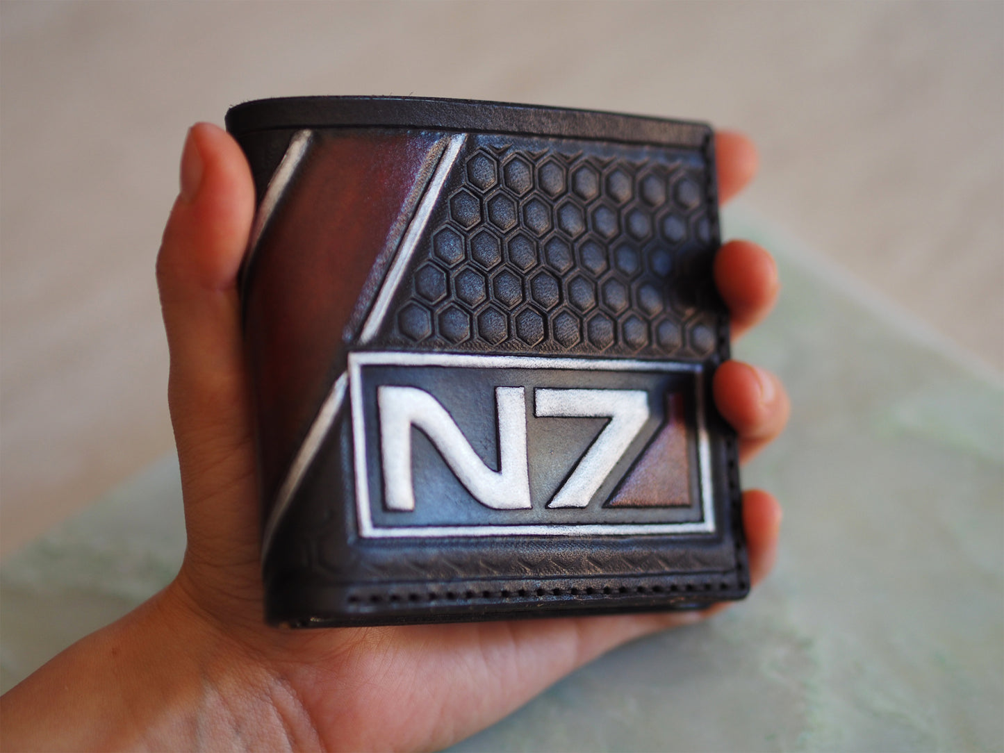 N7 leather wallet