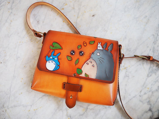 Leather shoulder bag - Japan anime