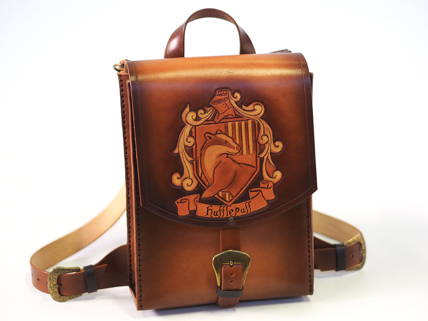 Scamander leather backpack